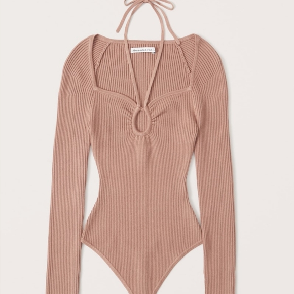 Abercrombie & Fitch Tops - Strappy Cinched Front Ribbed Bodysuit